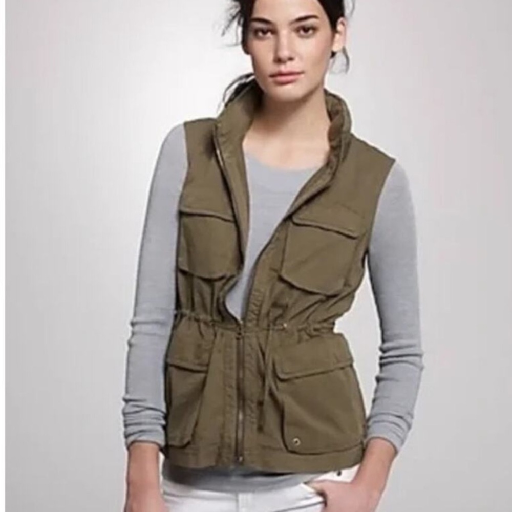 J. Crew | twill chino utility vest